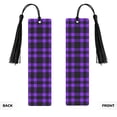 thumbnail image 2 of Kdxio Purple Buffalo Plaid Print Metal Tassel Bookmarks,Perfect Gift for Art Lovers and Bookworms Metal Bookmarks for Women, 2 of 8
