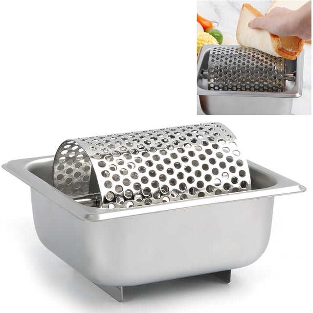 Rueda de mantequilla, esparcidor de acero inoxidable 18/8, gran capacidad para uso en plancha y picnic