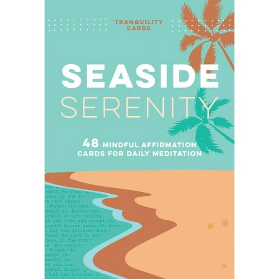 Tranquility Cards: Seaside Serenity : 48 Mindful Affirmation Cards for Daily Meditation (Paperback)