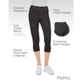 thumbnail image 3 of Women's MeMoi MQ-055 Real Denim Capri (Black M/L), 3 of 7