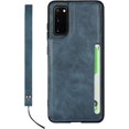 thumbnail image 6 of Galaxy S20 Luxury PU Leather Case,Credit Card Holder,Cash Slots,Stand Function Soft TPU Back Wallet Case Flip Wrist Strap Multi-Function Durable Case for Samsung Galaxy S20 6.2",Blue, 6 of 13