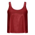 thumbnail image 4 of Dyegold Summer Tops for Women 2023 Trendy, Round Neck Going Out Tank Tops for Women Sequin Dressy Sparkle Tshirt Sleeveless Party Club Cocktail Cami Tunic Tops, 4 of 6