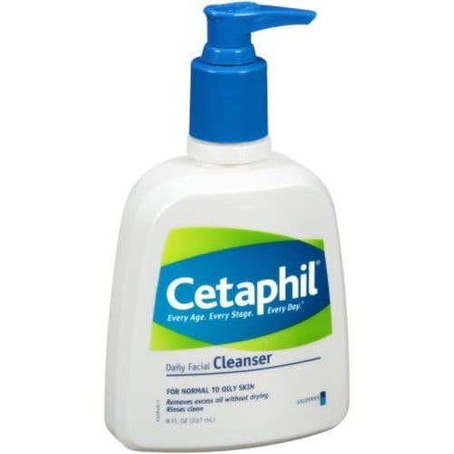 Cetaphil Daily Facial Cleanser for Normal to Oily Skin, 8 Oz - Walmart ...