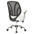thumbnail image 5 of OSP Home Furnishings Screen Back Chair with Chrome Padded Arms and Dual Wheel Carpet Casters in Charcoal Faux Leather, 5 of 5