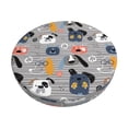 thumbnail image 2 of Lsque Dog Round Bar chair cushion covers Velvet Fabric Premium Comfort Protects from Scratches and Stains for 14-17 Inch Chair- 12 inch, 2 of 7