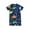 Dark Blue, variant on Baby Boy One Piece Swimming Suits Infant Toddler Baby Boy Swimwear Short Sleeve Beachwear Zipper Rash Guard Beach Bathing Suits