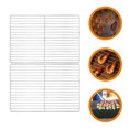 thumbnail image 4 of 2 Pcs Grille de Cuisson Grille en Acier Inoxydable Filet de Gril BBQ Gril Barbecue Polyvalent pour BBQ Extérieur, 4 of 7