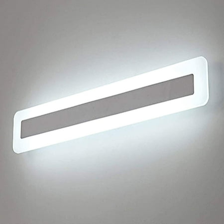YIQAN Applique Murale Salle De Bain 40cm 6000K LED - Éclairage Miroir Moderne Acier Inox