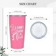 thumbnail image 2 of Pink Flamingo Coffee Mug, I Dont Give A Flock - Funny 20 oz Tumbler, Stainless Steel Cup with Lid, Double Wall Vacuum Insulated Travel Mug Gifts for Men Women, 2 of 6