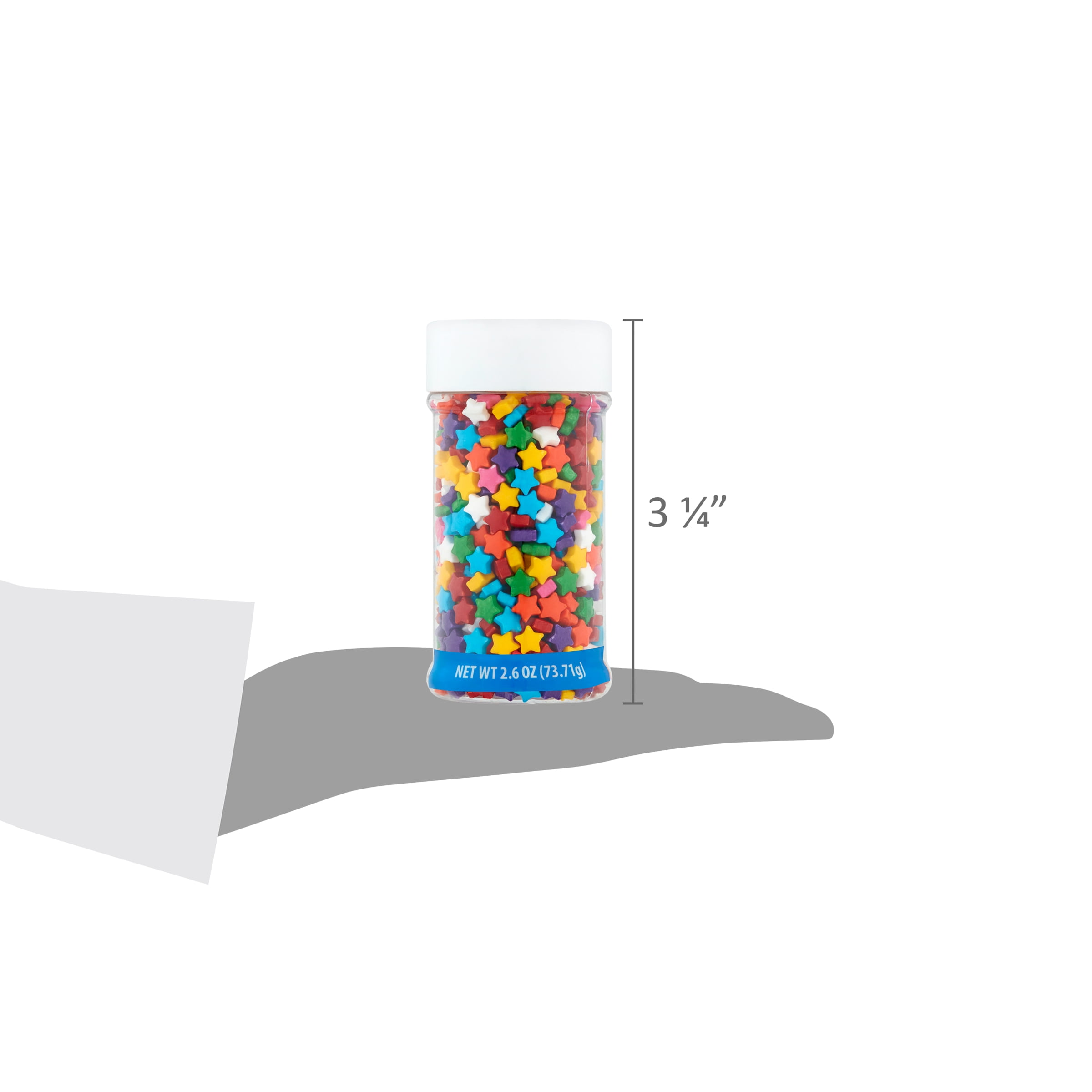 Great Value Rainbow Stars Sprinkle Mix, 2.6 oz
