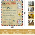 thumbnail image 4 of Grandpa Gifts from Granddaughter, Birthday Gifts for Grandpa from Granddaughter, Best Gift for Grandfather from Granddaughter, Grandpa Birthday Gift Ideas Throw Blanket 60 x 50 Inch, 4 of 5