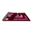 thumbnail image 2 of Ahgly Company Indoor Round Abstract Pink Modern Area Rugs, 4' Round, 2 of 4