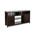 thumbnail image 2 of Barara King Entertainment Centers,TV Stands,59 Inch TV Stand Media Center Console Cabinet with Barn Door for TV's 65 Inch-Brown, 2 of 8