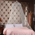 thumbnail image 1 of Mosquitera para cama con forma de cúpula, diseño de cúpula, diseño de princesa, color blanco, 1 of 1