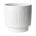 thumbnail image 2 of (3 pack) Better Homes & Gardens Pottery 12" Amy Ceramic Planter, White, 2 of 9