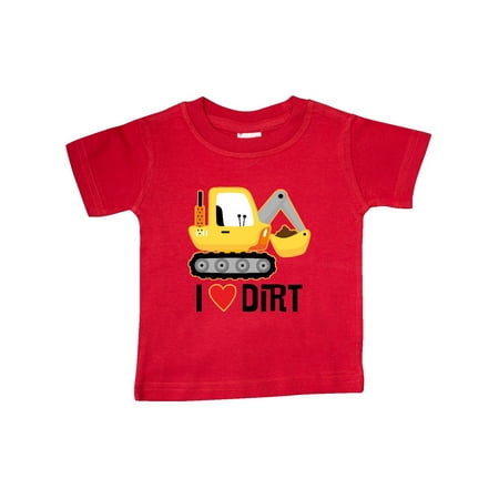 

Inktastic Construction Truck I Love Dirt Gift Baby Boy or Baby Girl T-Shirt