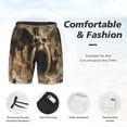thumbnail image 3 of Fuzoiu Ancient Skull Cave Landscape Print Men's Swim Shorts,Quick-Dry Double-Layer Swim Trunks,Board Trunks,Beach Shorts Swimwear Bathing Suits-XX-Large, 3 of 6