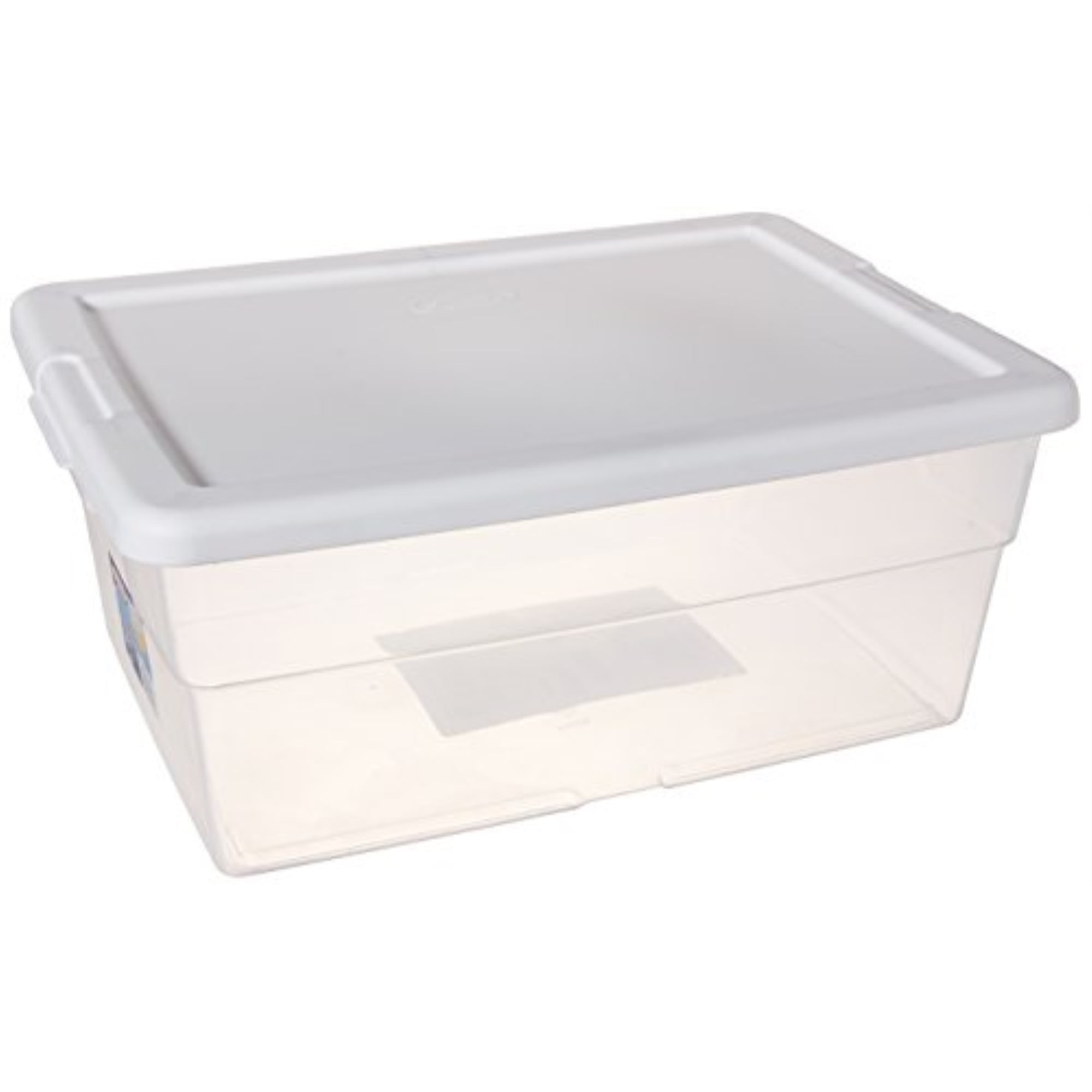CLEAR STACKABLE STORAGE BOXES  WITHOUT LIDS PLASTIC SINGLE ITEM 