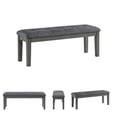 thumbnail image 5 of Signature Design by Ashley Contemporary Hallanden 50" Dining Bench Two-tone Gray, 5 of 9
