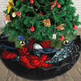 thumbnail image 3 of Falda para árbol de Navidad con puntadas, suave y divertida, decoración navideña de granja con cuello para árbol de Navidad de 36", 3 of 4