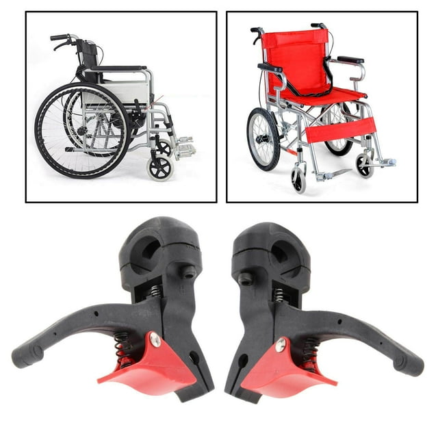 Leviers de Frein de Fauteuil Roulant Universels Accessoires Roues de Remplacement Manuelles Fauteuils Roulants Type 7
