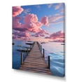 thumbnail image 2 of Designart "Serenity by the Pier and Dock I" Nautical & Beach Canvas Print, 2 of 5