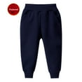 thumbnail image 4 of XXWXYD Toddler Boys Girls Solid Color Sweatpants Kids Sport Joggers Cotton Casual Playwear Jogger Pants Black Athletic Trousers Stretc𝗁y Comfy Loung𝖾 Winter, 4 of 4