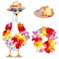 thumbnail image 2 of Nkmbld Porch Goose Decor, Hawaiian Goose Costume Clothes for Outdoor Patio Yard Decor, Porch Goose Decoration for Cement Plastic Goose Statue, 2 of 9
