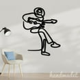 thumbnail image 2 of Handmadetneonsign Guitarist Line Art Wall Sign, Guitarist Metal Sign Wall Decor, Entertainment Metal Decor, 2 of 5