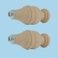 thumbnail image 2 of Renovators Supply Wooden Door Stop Bumper Wall Mount 3.5" L Unfinished Maple Hardwood Door Stopper Rubber Bumper forAbsorbing Shock Wall Protector w/Hardware Pack of 2, 2 of 8
