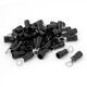 thumbnail image 1 of 50 Pcs Conectores de Terminales de Anillo Aislados de Plástico Negro AWG14-12, 1 of 1