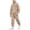 Brown, variant on Kids Sweatshirt Set, Long Sleeve Pullover Top & Elastic Waist Cuffed Pants, Casual Pull-On Outfit For Medium & Large Kids Navy 14-15 Years