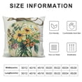 thumbnail image 5 of Nawypu  Spring Summer Flowers Pillow Covers Yellow Floral Green Leaves Vase Decorative Pillow Cases Throw Pillows Farmhouse Home Decor for Sofa Couch Cushion Outdoor, 5 of 5