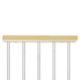 thumbnail image 3 of CWI Lighting Hoops 5 Light Contemporary Metal LED Chandelier in Satin Gold, 3 of 5
