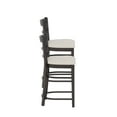 thumbnail image 3 of Linon Durand 24" Indoor Counter Stool, Set of 2, Espresso/Gray, 3 of 13