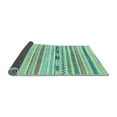 thumbnail image 2 of Ahgly Company Indoor Round Oriental Light Blue Modern Area Rugs, 8' Round, 2 of 4