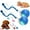 Blue*2, variant on 2026 New Tinyfetch Dog Toy, Tiny Fetch Motion Dog Toy 2.0, Interactive Fast Moving Ball with Birdsong, 360° Smart Automatic Rolling Electric Dogs Ball Toys with Rope for Dogs Cat Indoor Play
