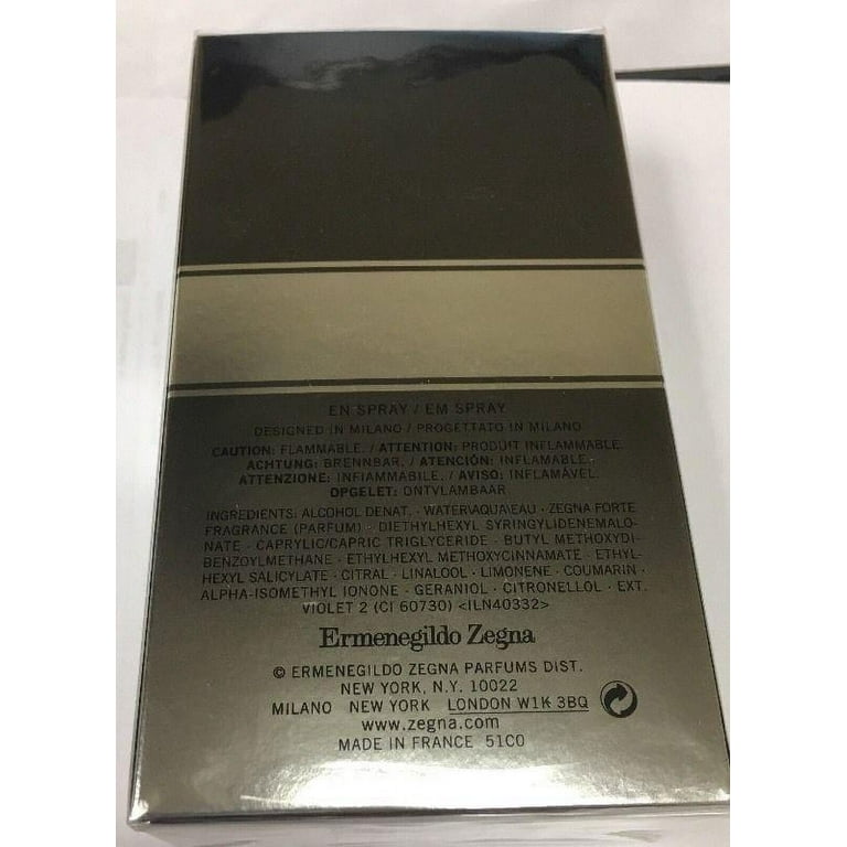 Zegna Forte Eau De Toilette Spray 1.7 Oz / 50 Ml for Men by