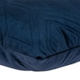 thumbnail image 4 of Navy Quilted Diamonds Velvet Solid Color Throw Pillow, 4 of 5