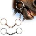 thumbnail image 4 of Stainless Steel Horse Bit Mouthpiece Metal Snaffle Bit Comfortable Control for Horse Training Riding Dressage Jumping, 4 of 8