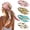 Mix Color 02, variant on 4 Pcs 35" Large Satin Bandana, Women Silky Hair & Neck Sleeping Wrap