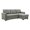 Gray, variant on Bowery Hill Lucca Collection Reversible Storage Fabric Sectional Sofa with Pull-out Bed, Gray