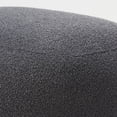 thumbnail image 5 of 34" Boucle Swivel Barrel Chair with 23" Ottoman Set, Fully Assembled Set of Sherpa Accent Chair and Footrest, Modern Comfy Armchair and Footstool for Living Room and Bedroom, Dark Grey, 5 of 10