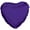 Purple Heart, variant on PMU Valentine’s Day Inch Heart Shaped Pink 18 Inch Mylar-Foil Balloon Valentine's Day, Proposal, Special Events, Photo Props Party Decoration and Accessories Purple Pkg/1