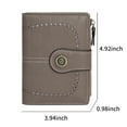 thumbnail image 3 of KAWELL Women's Leather Bifold Wallet RFID Blocking Card Holder with Zipper Pocket Compact and Stylish, 3 of 8