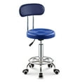 thumbnail image 1 of Office Stool with Backrest, Wheeled Stool 360° Rotation Adjustable Height 47-61.5 cm, for Massage Salon, Office, Clinic, 1 of 5