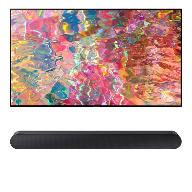 Samsung QN85Q80BAFXZA 85" 4K UHD Smart TV with a Samsung HWS50B 3.0Ch
