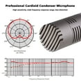 thumbnail image 2 of CM-60 Professional Condenser Microphone XLR Cardioid Mic 48V Phantom Power Supply for Studio Recording Broadcasting Stage Performance Instrument Playing Recording, 2 of 7