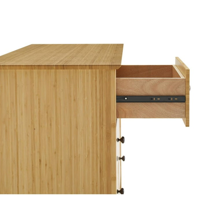 Eco Ridge by Bamax WILLOW Bamboo Five Drawer Chest - Caramelized Eco Ridge by Bamax WILLOW Bamboo Five Drawer Chest - Caramelized