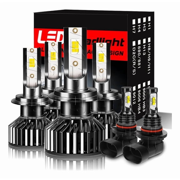 Applies to H7 Hb4 60000lm LED Headlight Kit for Volkswagen High and Low Beam